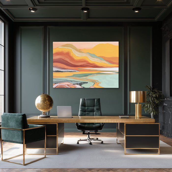 Mountain Lake Reverie - Luxury Wall Art