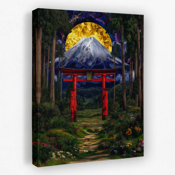 Mt. Fuji Sacred Gateway canvas wall art