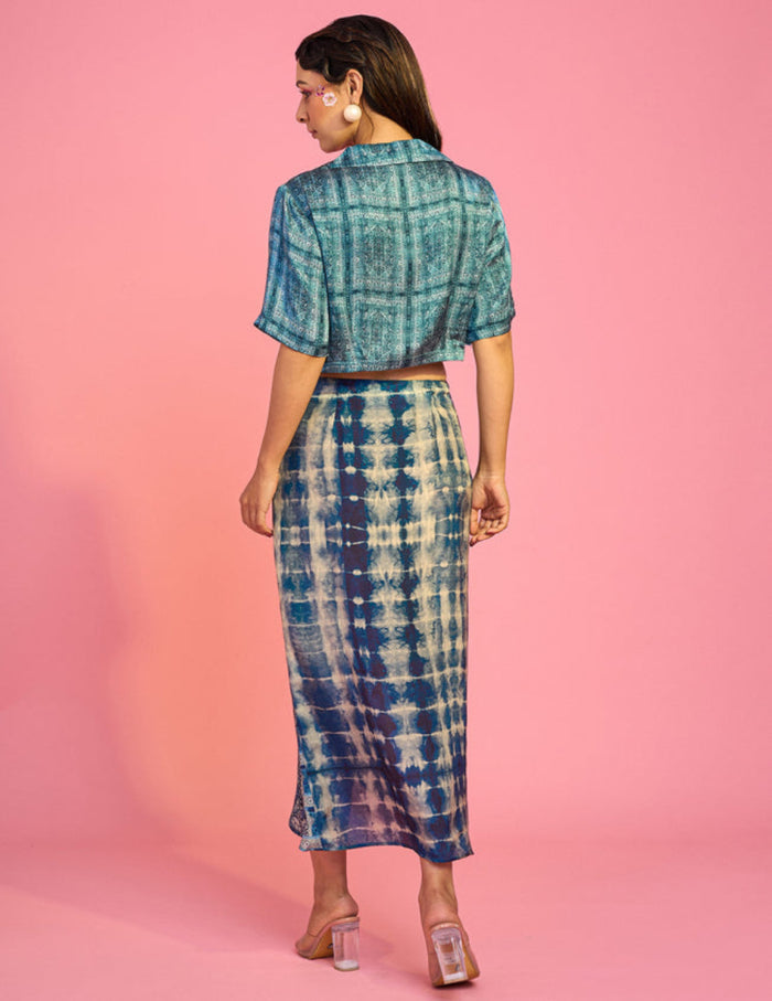 Murtasim Drape Skirt Set