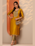 Mustard embellished kurti Singapore