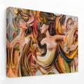 Naked Brush Strokes - Female Canvas Wall Art
