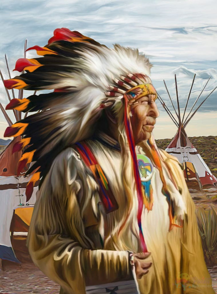 Native Chief Paint By Numbers Kit