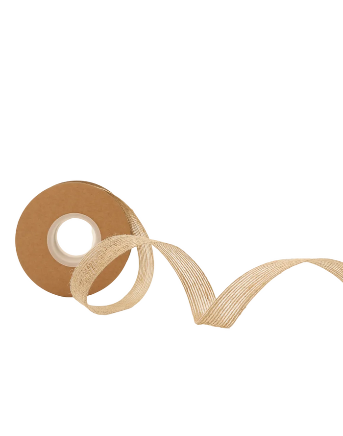 Natural Burlap Ribbon  Roll-1.5" x 32'