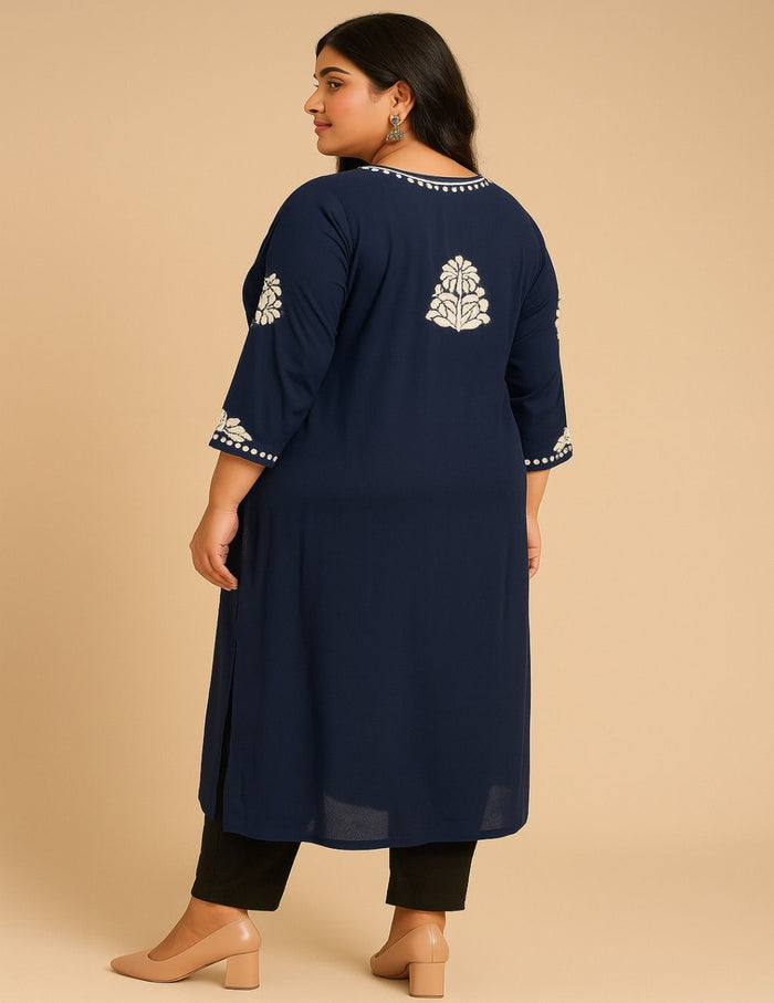 Elegant chikankari kurti online shopping