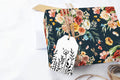 Navy Floral Boho Garden Wrapping Paper
