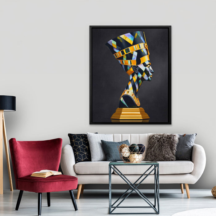 Nefertiti Prismatic Crown - Luxury Wall Art