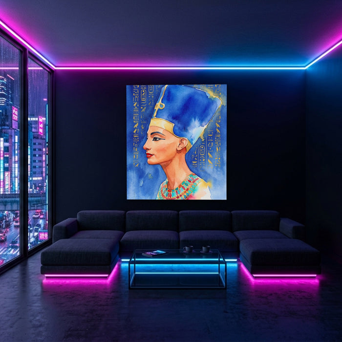 Nefertiti Tall Crown canvas wall art, room view