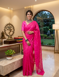Neon Pink Saree