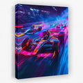 Neon Velocity - Transportation Canvas Wall Art