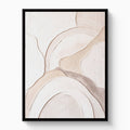 Neutral Sculpted Curves — neutral sculpted curves white studio framed black