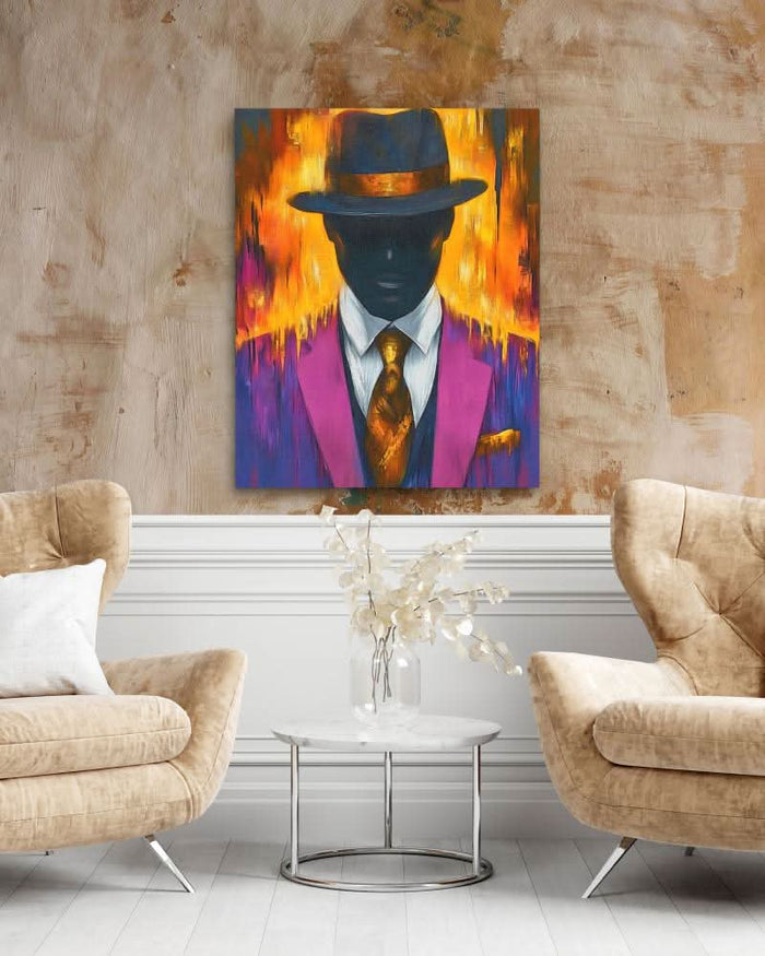 Night Disco - Gold Jazz Canvas Print