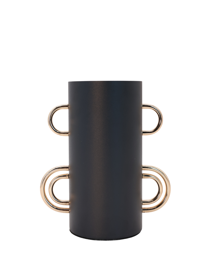 Nior Metal Vase Black