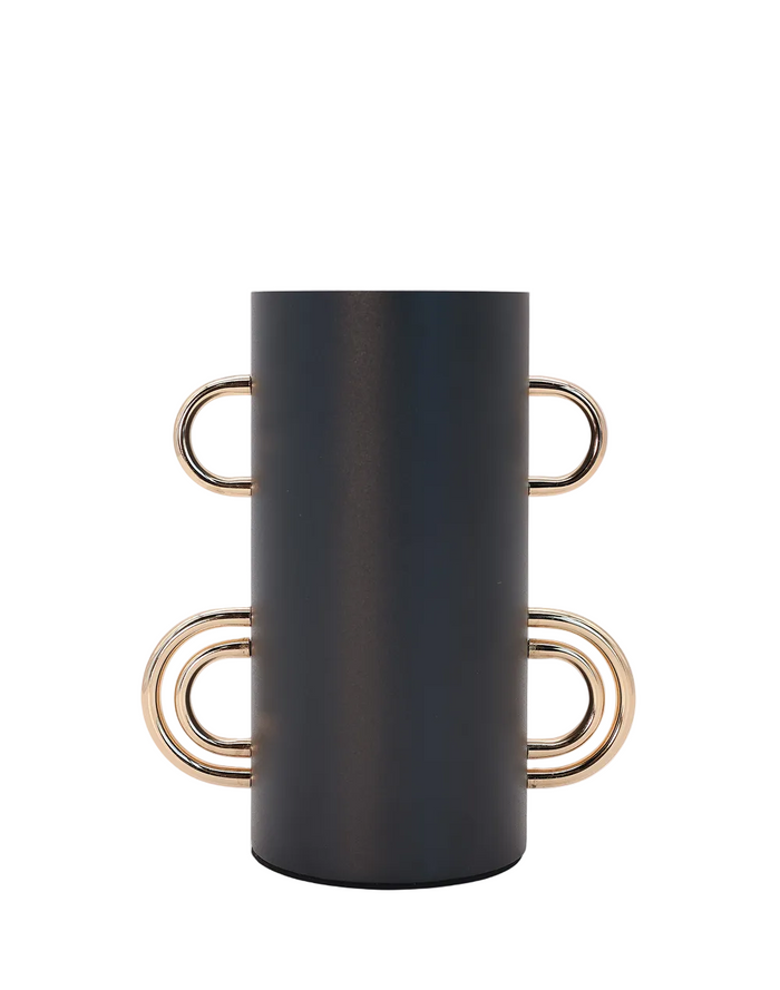 Nior Metal Vase Black