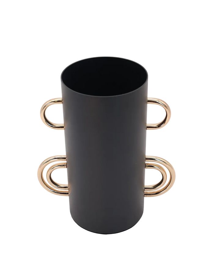 Nior Metal Vase Black