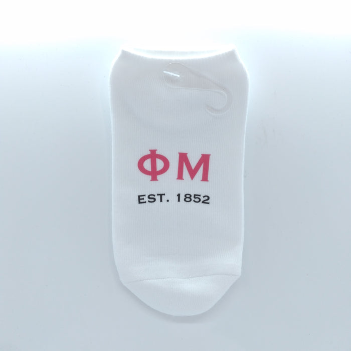 No Show Socks- Phi Mu