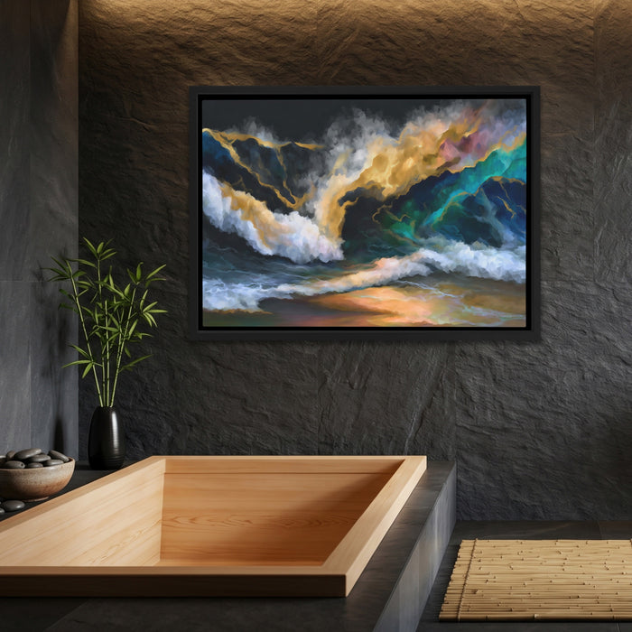 Oceanic Waves Turbulent — Oceanic Waves Turbulent Bamboo Bathroom Land 39