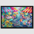 Octopus Bioluminescent Bazaar canvas wall art