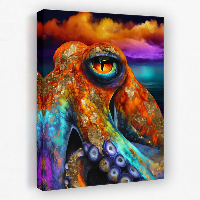 Octopus Cosmic Eye canvas wall art