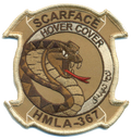 Officially Licensed USMC HMLA-367 Hover Cover Desert Patch