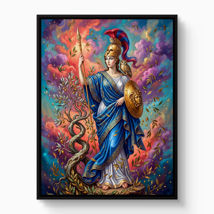 Olympian Athena — olympian athena white studio framed black