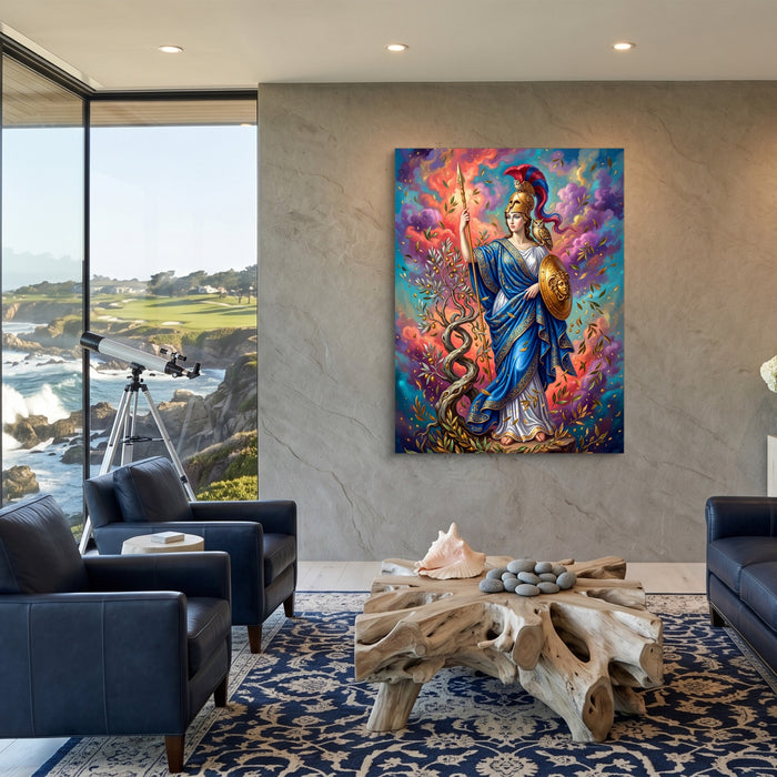 Olympian Athena — olympian athena sq coastal views 1port flush print