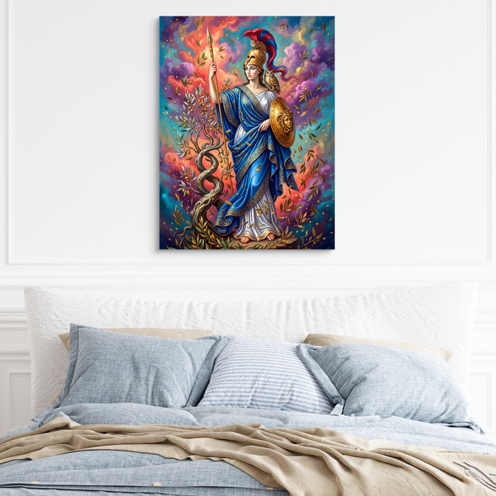Olympian Athena — olympian athena sq light blue bed 1port flush print