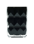 Onyx Prisim Cyrstal Vase Black