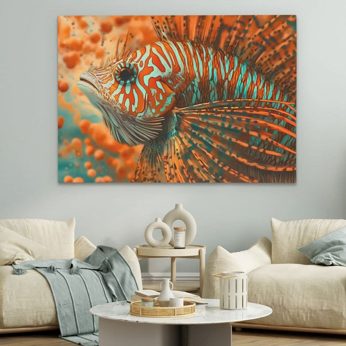Orange Tropical Fish - Animals Art for Bathroom
