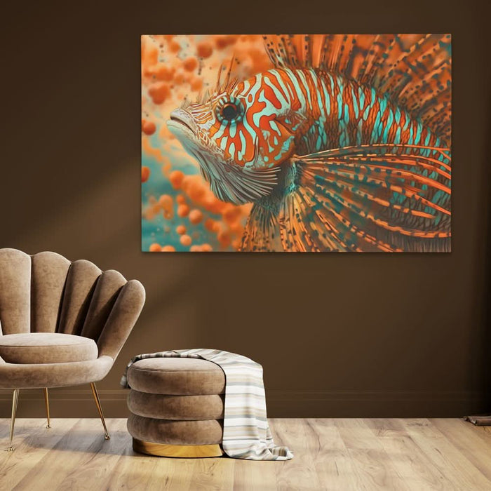 Orange Tropical Fish - Large Canvas Print