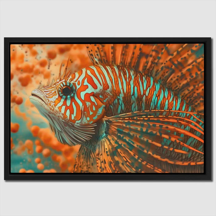 Orange Tropical Fish - Orange Wall Art for Dining Room