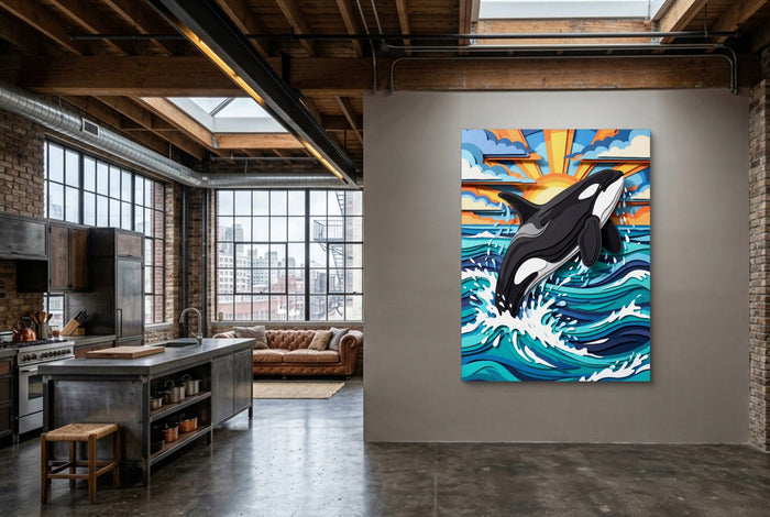 Orca Ocean Leap - Luxury Wall Art