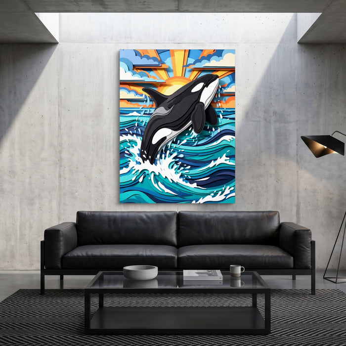 Orca Ocean Leap - Luxury Wall Art