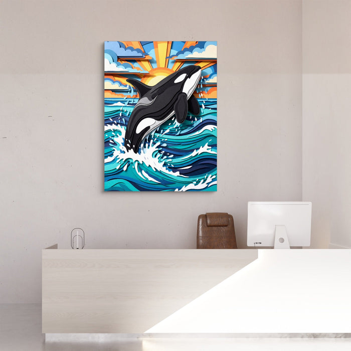Orca Ocean Leap - Luxury Wall Art