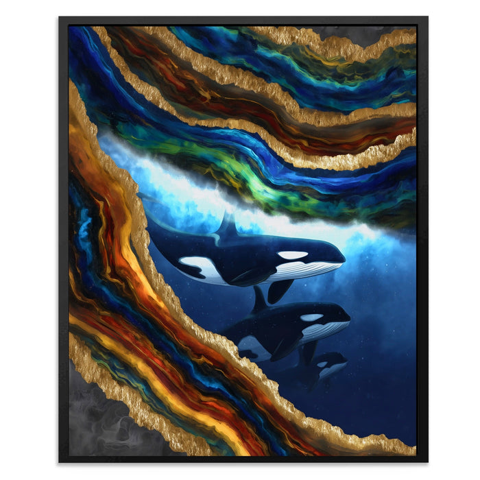 Orcas Golden Wave canvas wall art