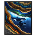 Orcas Golden Wave canvas wall art