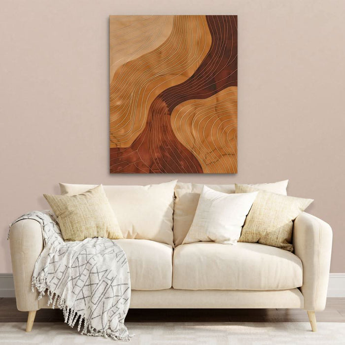 Organic Whispers - Nature Wall Art in Black Frame
