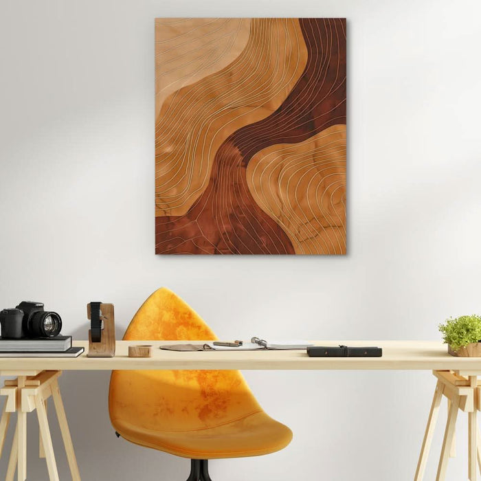 Organic Whispers - Large Abstract Canvas Print