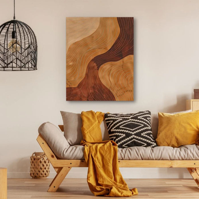Organic Whispers - Brown Wall Art