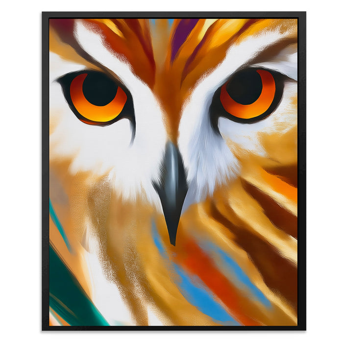 Owl Geometric Symmetrical canvas wall art