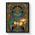 Owl Scholar - Luxury Wall Art