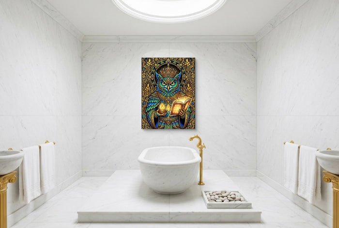 Owl Scholar - Luxury Wall Art