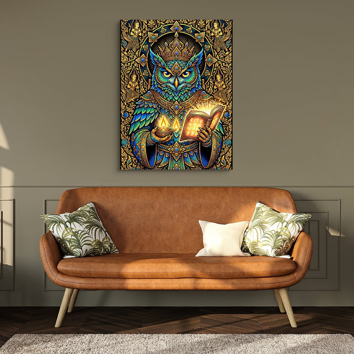 Owl Scholar - Luxury Wall Art