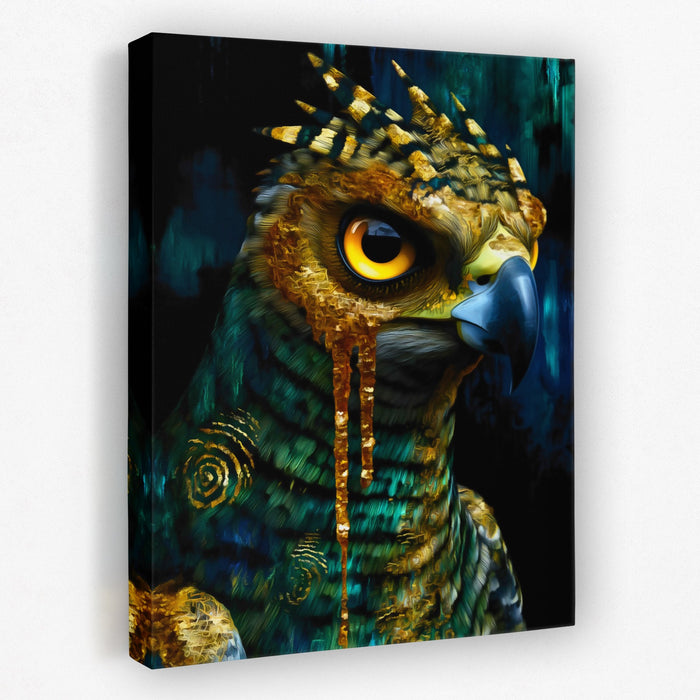 Owl's Amber Oracle - Luxury Wall Art