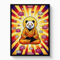 Panda Enlightened Radiance — panda enlightened radiance white studio framed black