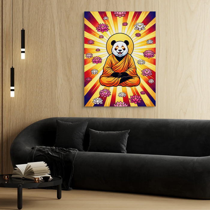 Panda Enlightened Radiance — panda enlightened radiance sq 70s vibes 1port flush print