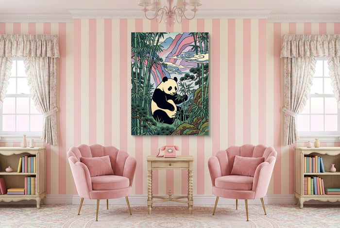 Panda Feast - Luxury Wall Art