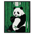 Panda Green Bamboo canvas wall art
