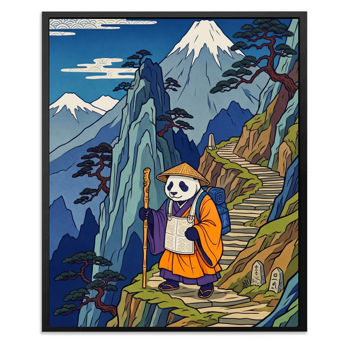 Panda Mountain Pilgrimage canvas wall art