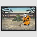 Panda Zen Rake canvas wall art
