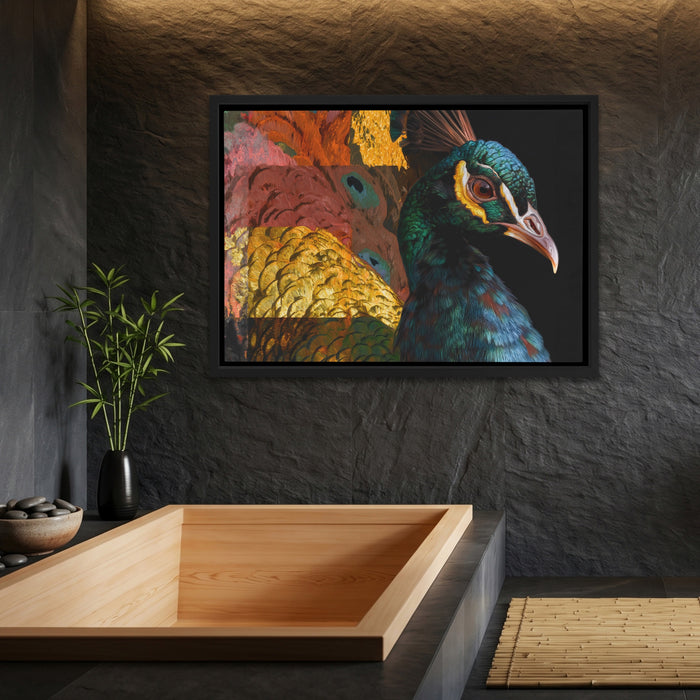 Peacock Forest Geometric — Peacock Forest Geometric Bamboo Bathroom Land 46
